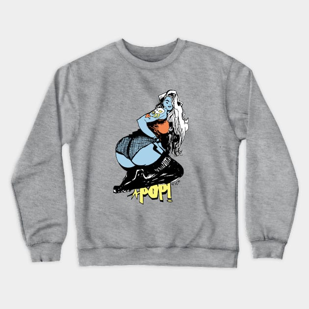 POP GIRL Crewneck Sweatshirt by Jim Mahfood